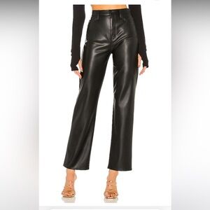 NWOT PISTOLA x REVOLVE Cassie Super High Straight Pant in Black